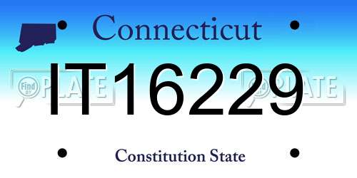 IT16229 Connecticut License Plate