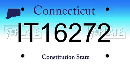 IT16272 Connecticut License Plate