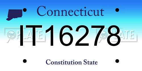 IT16278 Connecticut License Plate