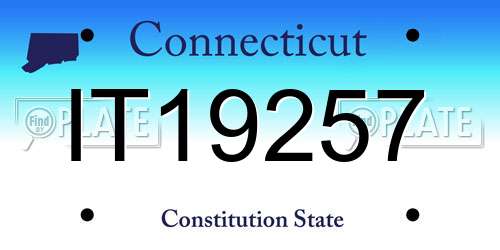 IT19257 Connecticut License Plate