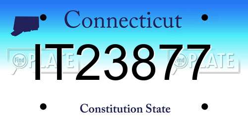 IT23877 Connecticut License Plate