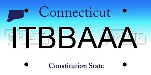 ITBBAAA Connecticut License Plate