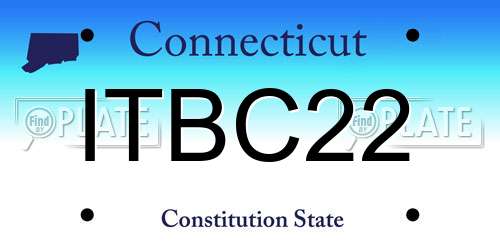 ITBC22 Connecticut License Plate