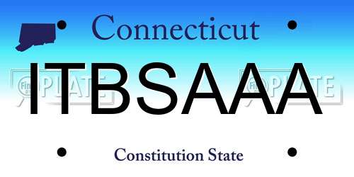 ITBSAAA Connecticut License Plate