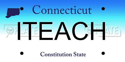 ITEACH Connecticut License Plate