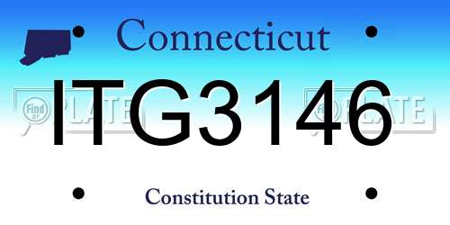 ITG3146 Connecticut License Plate