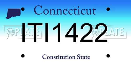 ITI1422 Connecticut License Plate