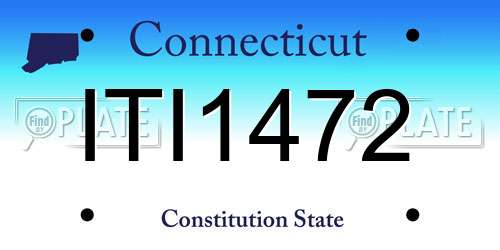 ITI1472 Connecticut License Plate