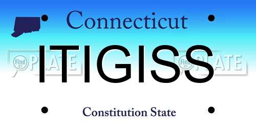 ITIGISS Connecticut License Plate