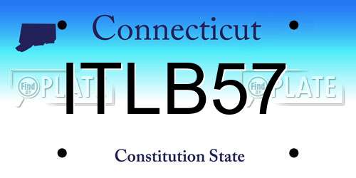 ITLB57 Connecticut License Plate