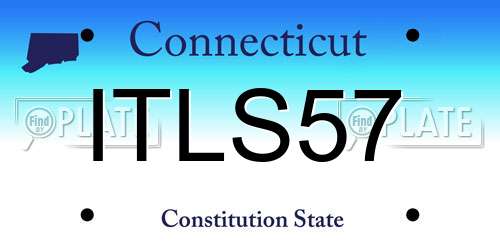 ITLS57 Connecticut License Plate