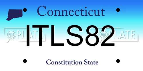ITLS82 Connecticut License Plate