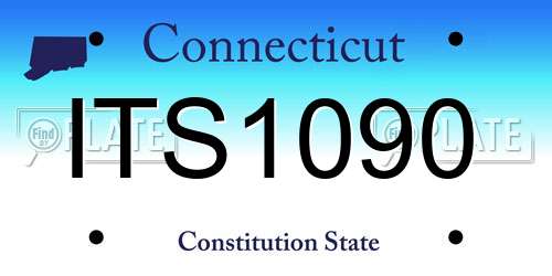 ITS1090 Connecticut License Plate