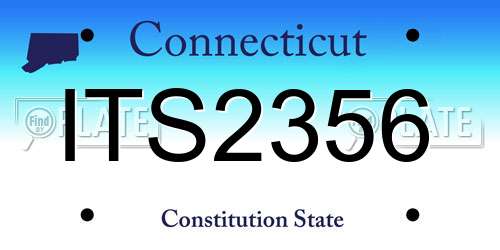 ITS2356 Connecticut License Plate