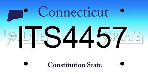 ITS4457 Connecticut License Plate