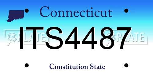 ITS4487 Connecticut License Plate