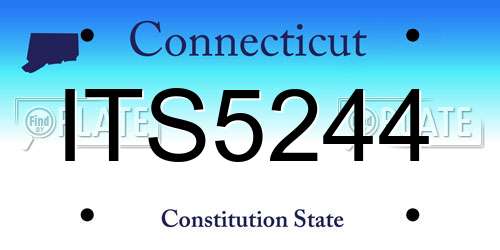 ITS5244 Connecticut License Plate