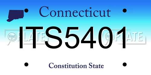 ITS5401 Connecticut License Plate