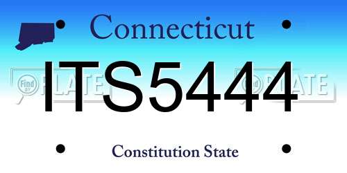ITS5444 Connecticut License Plate