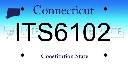 ITS6102 Connecticut License Plate