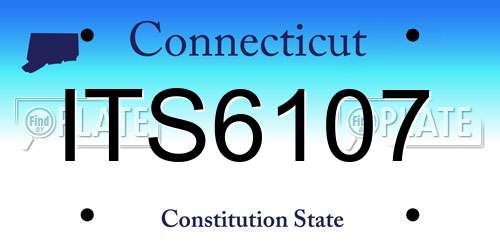 ITS6107 Connecticut License Plate