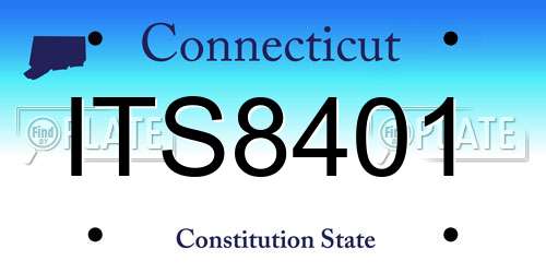 ITS8401 Connecticut License Plate