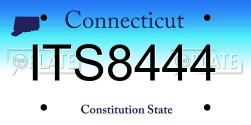 ITS8444 Connecticut License Plate