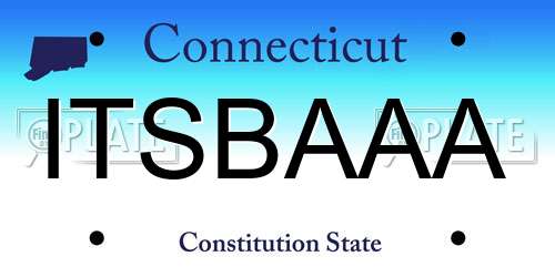 ITSBAAA Connecticut License Plate