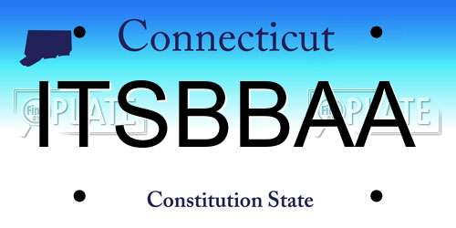 ITSBBAA Connecticut License Plate