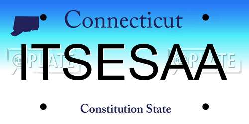 ITSESAA Connecticut License Plate