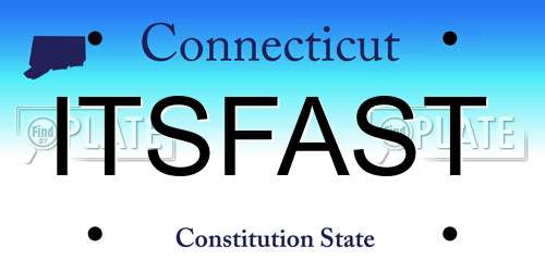 ITSFAST Connecticut License Plate