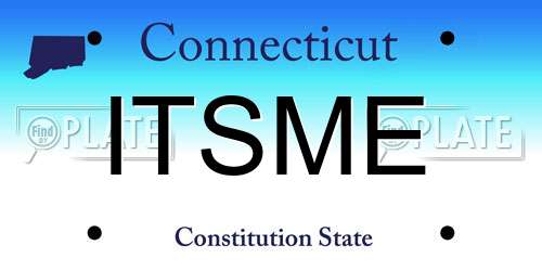 ITSME Connecticut License Plate