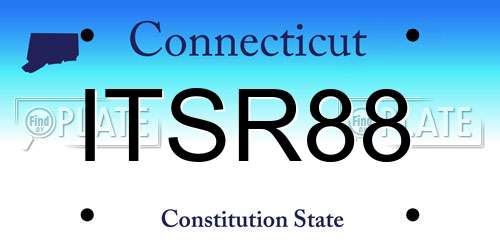 ITSR88 Connecticut License Plate
