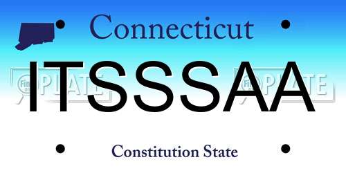 ITSSSAA Connecticut License Plate