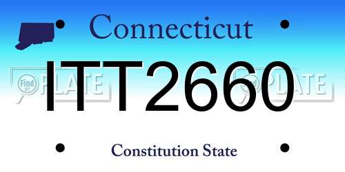 ITT2660 Connecticut License Plate
