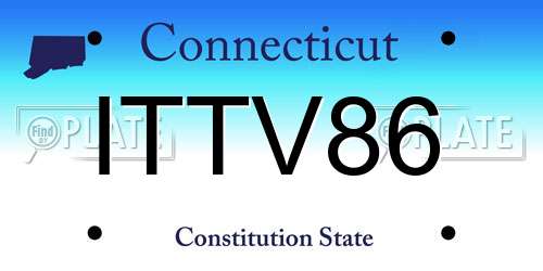 ITTV86 Connecticut License Plate