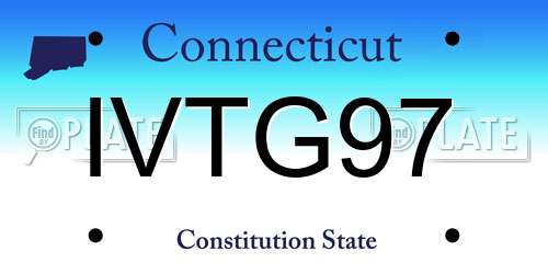 IVTG97 Connecticut License Plate
