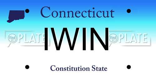 IWIN Connecticut License Plate