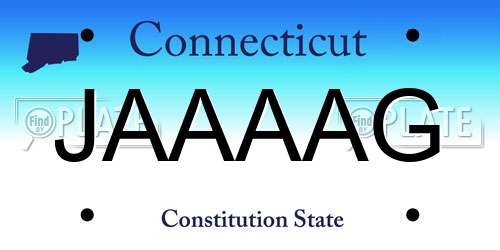 JAAAAG Connecticut License Plate