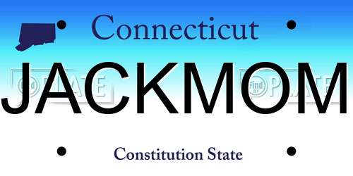 JACKMOM Connecticut License Plate