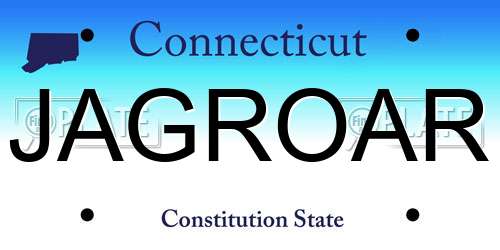 JAGROAR Connecticut License Plate