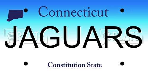 JAGUARS Connecticut License Plate