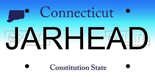 JARHEAD Connecticut License Plate