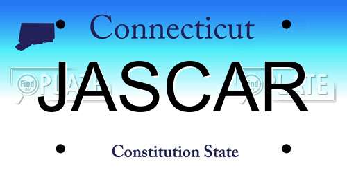 JASCAR Connecticut License Plate