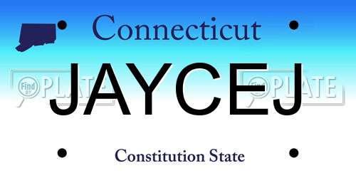 JAYCEJ Connecticut License Plate