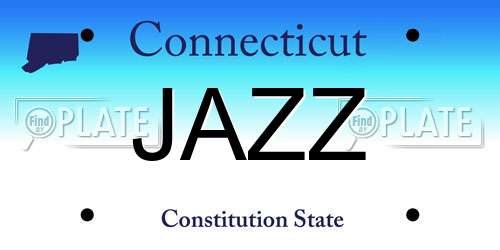 JAZZ Connecticut License Plate