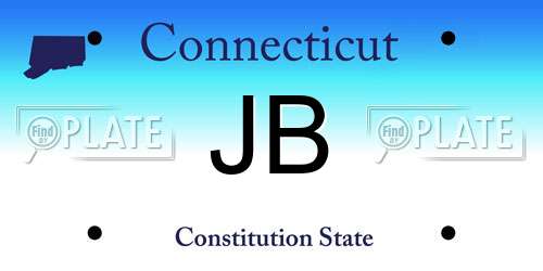 JB Connecticut License Plate