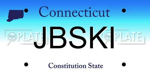 JBSKI Connecticut License Plate