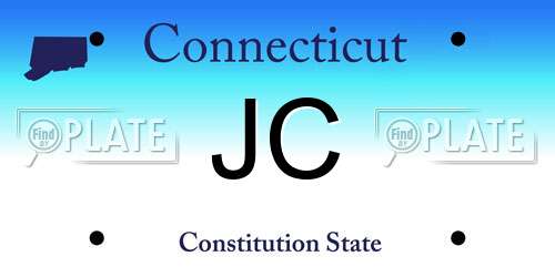 JC Connecticut License Plate