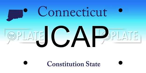 JCAP Connecticut License Plate